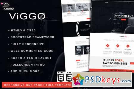 VIGGO - One Page HTML5 Template 202499