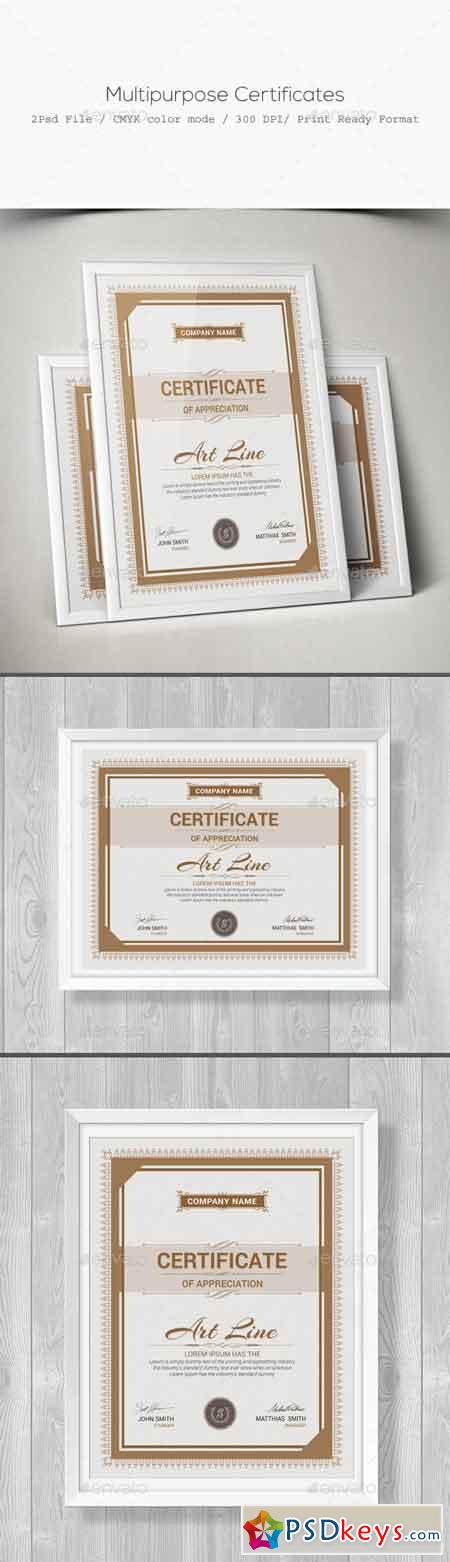 Multipurpose Certificates 11668588