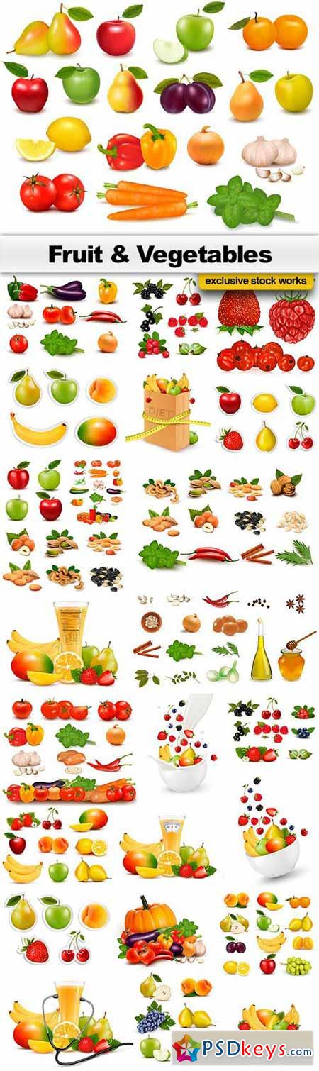 Fruit & Vegetables - 25x EPS
