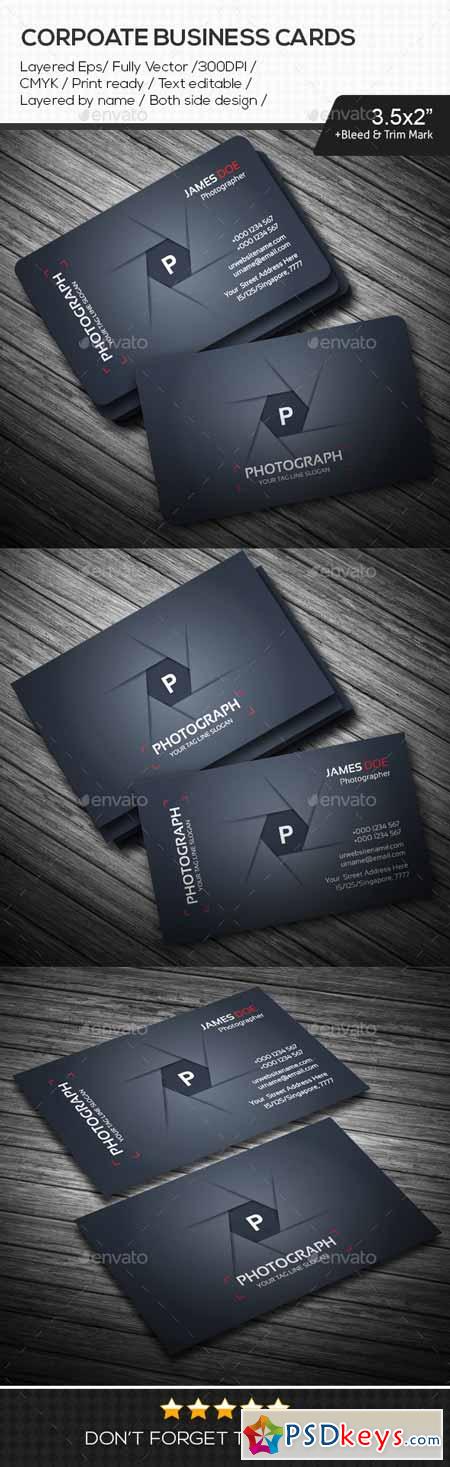Photograph Corporate Business Cards 10868780