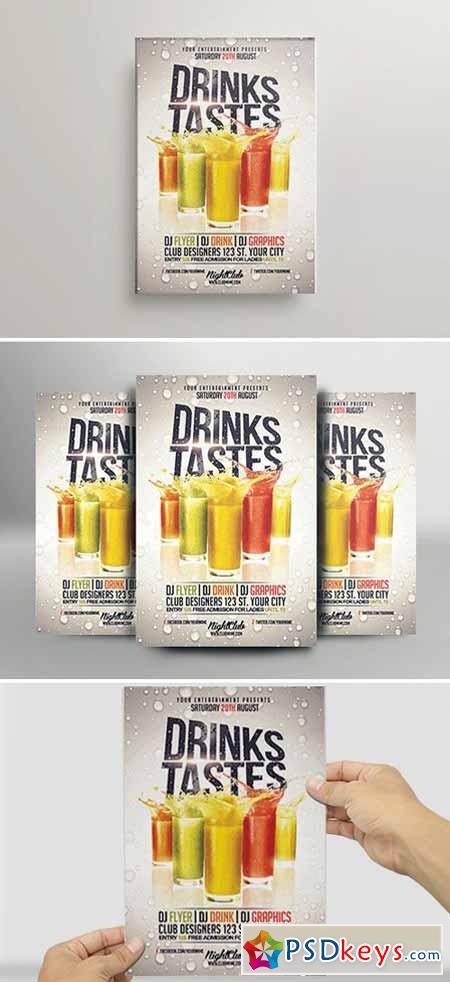 Drink Tastes Flyer Template