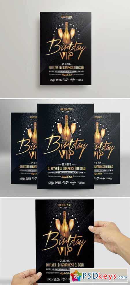 Birthday VIP Flyer Template