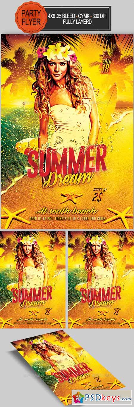 Summer Dream Party Flyer 11683519