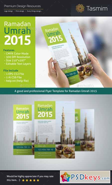Ramadan Umrah 2015 Flyer Template 10795659