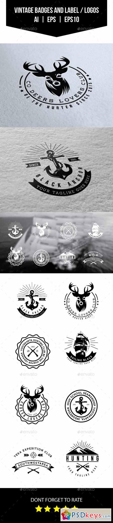 Vintage Badges and Labels Logos 11679569
