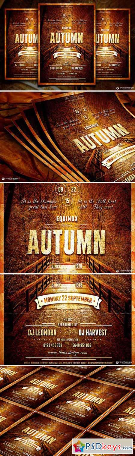 Autumn Equinox Flyer Template 91977