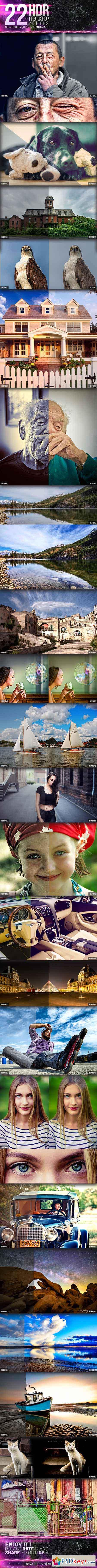 22 HDR Photoshop Actions V2 10940400