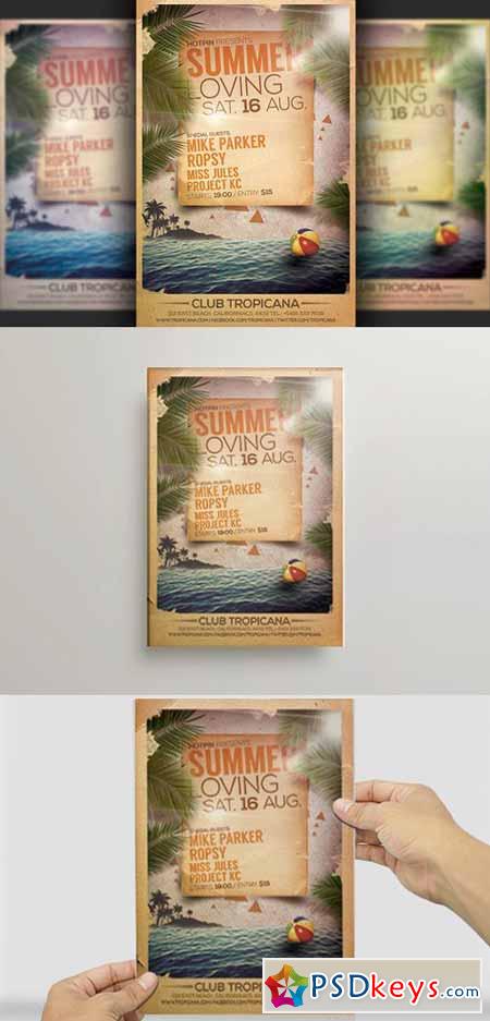 Summer Party Flyer Template 69911