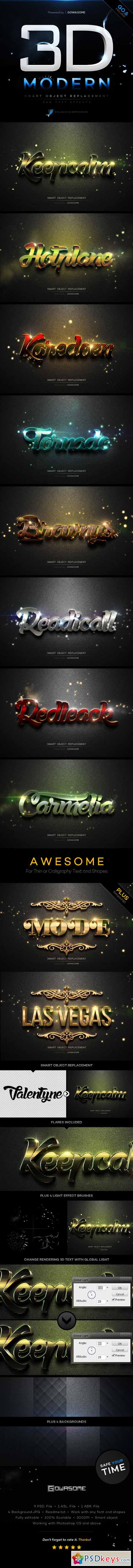 Modern 3D Text Effects GO.6 11026254