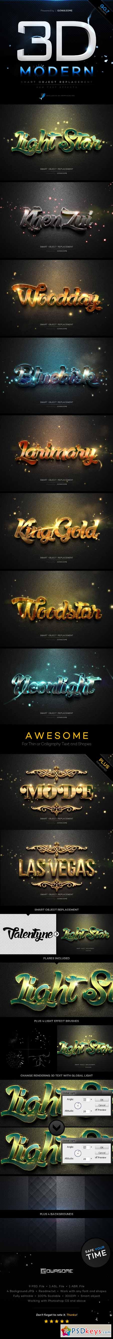 Modern 3D Text Effects GO.7 11214957