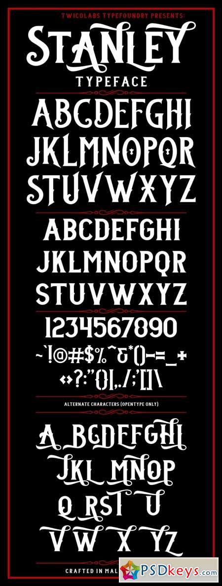 Stanley Typeface 6914395