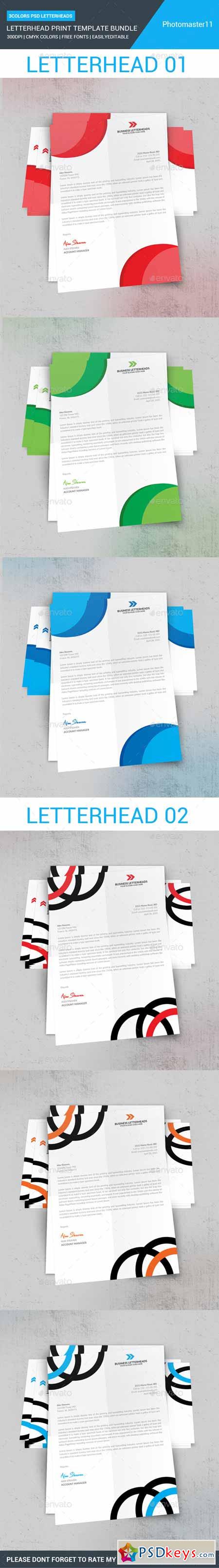 Letterhead Print Templates Bundle 11736458