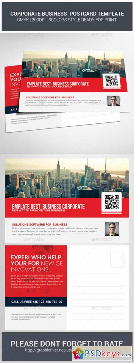 Corporate Business Postcards Psd 11731989