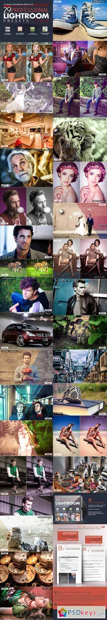 29 Professional Lightroom Presets Pack - V.01 5669257