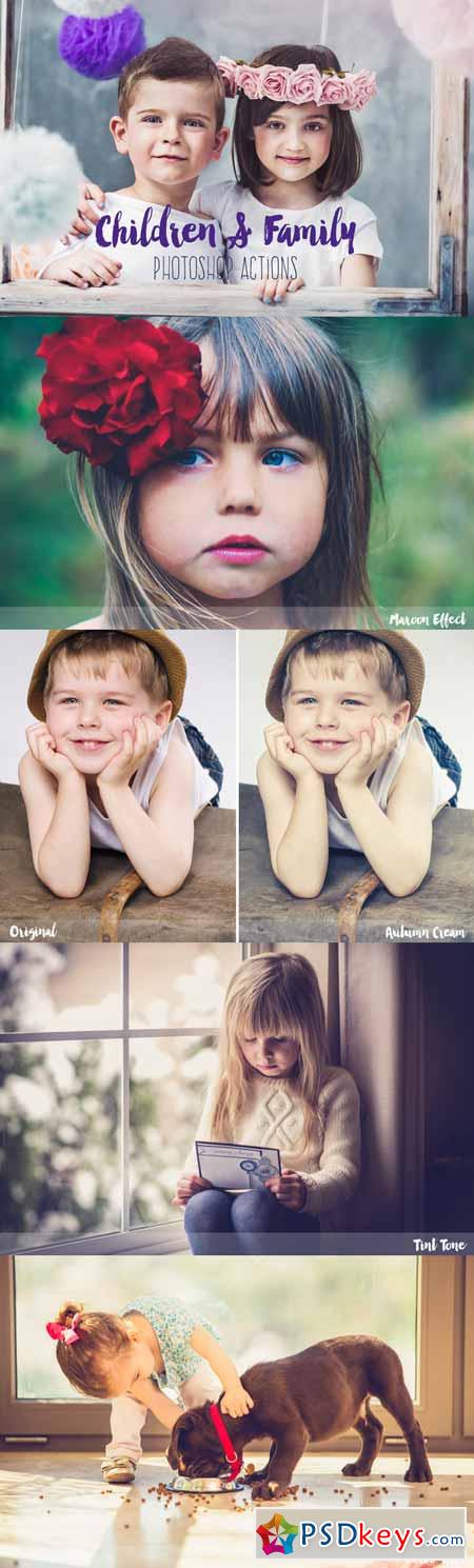 Children & Family Photoshop Actions 291689
