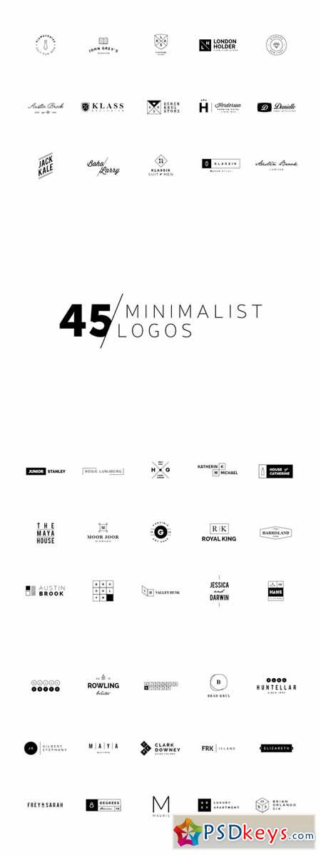 45 Minimalist Logos 268798