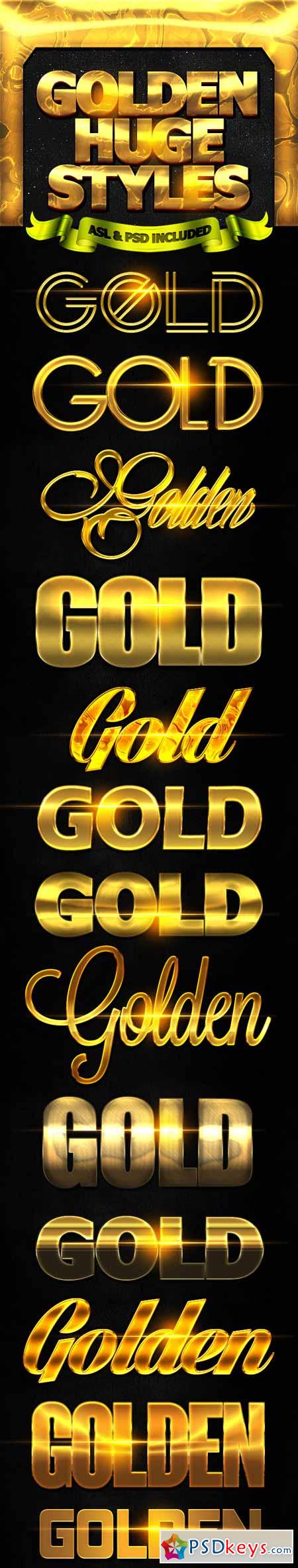 Golden Huge Styles 11771485