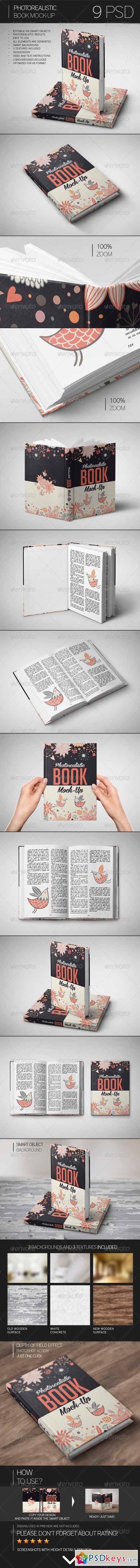Photorealistic Book Mock-Up 8332398