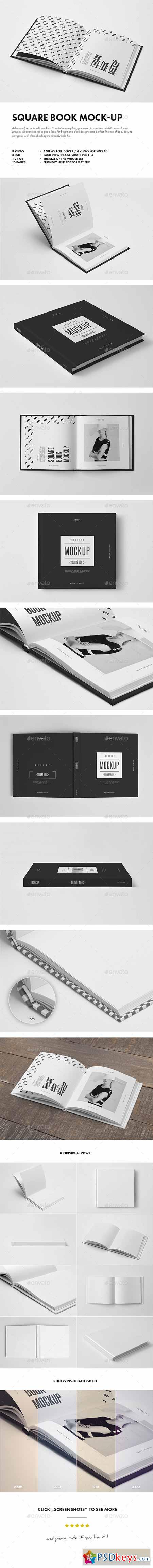 Square Book Mock-up 8911213