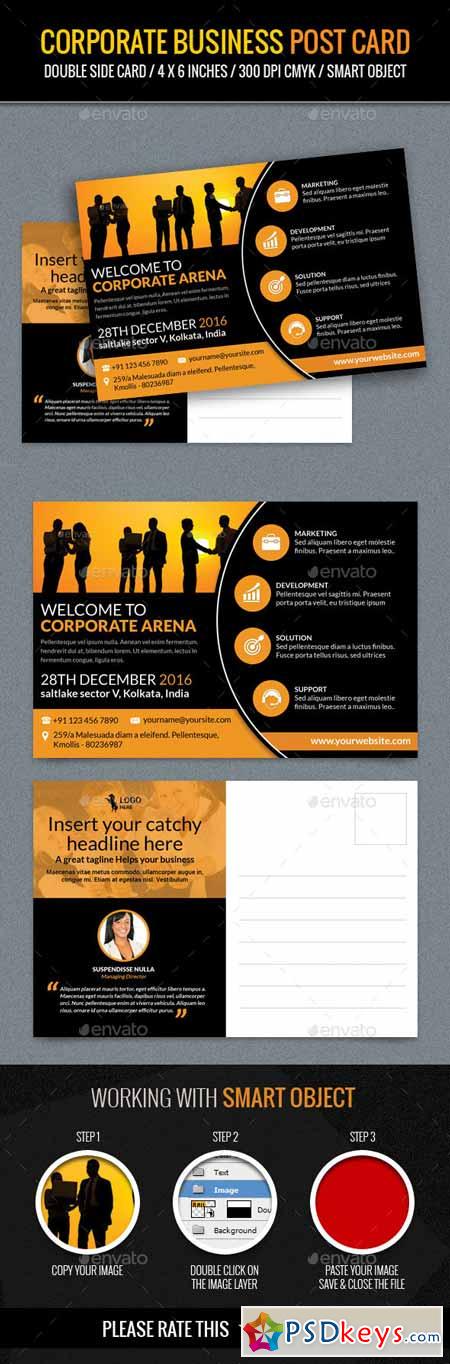 Corporate and Business Post Card Template 11770811