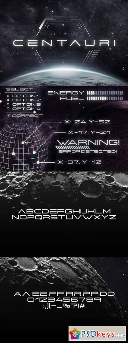 Centauri - Futuristic Font 292127