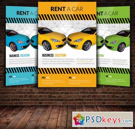 Rent A Car Flyer Template 241038