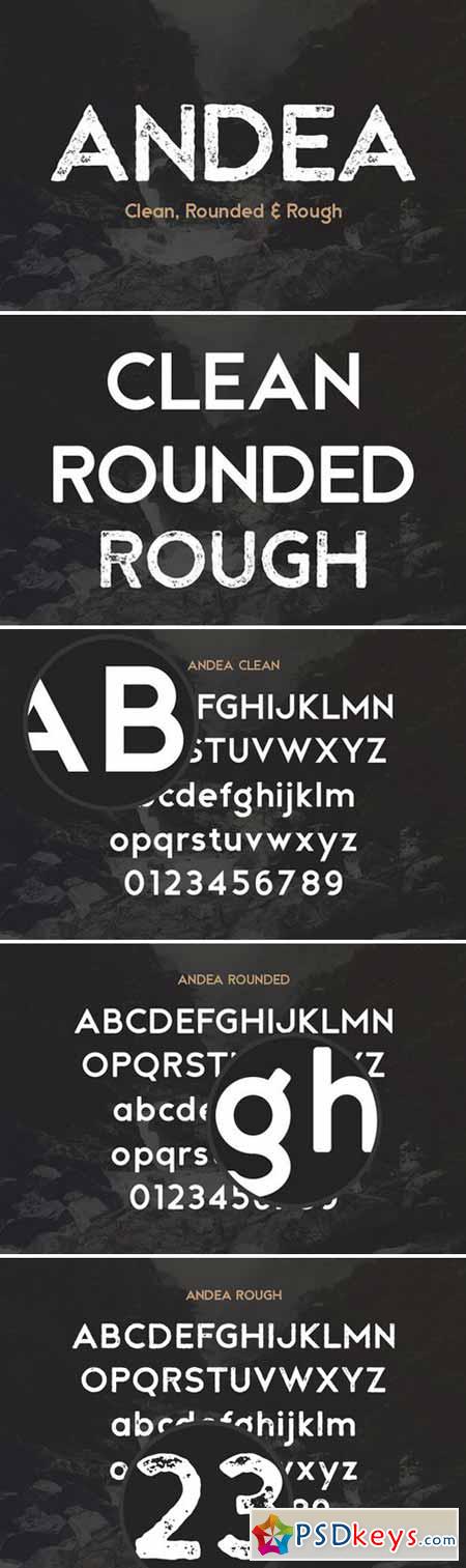 Andea - Geometric Sans Serif Font 287037