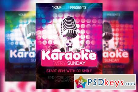 Karaoke in Club Flyer 119672