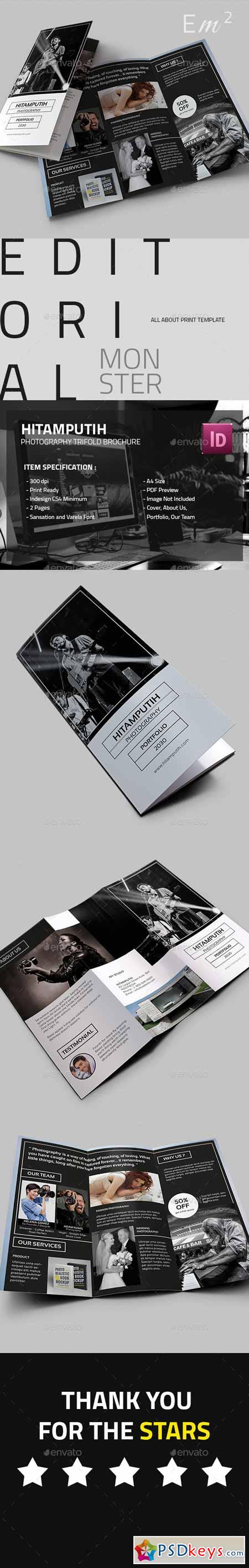 Hitam Putih Photography Trifold Brochure 11855007