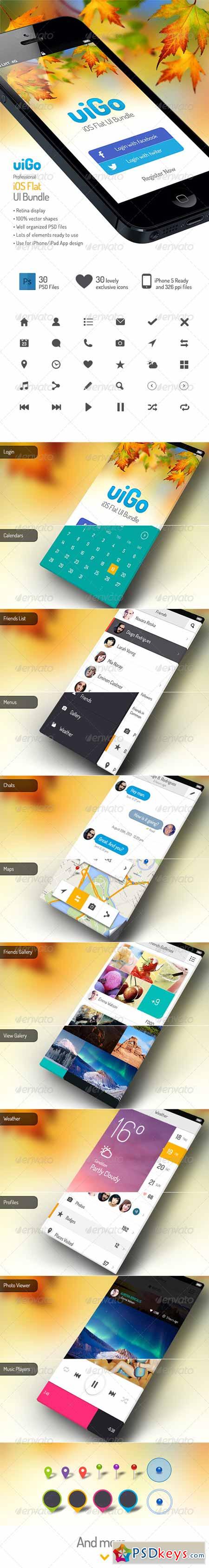 uiGo  iOS Flat UI Bundle 5233141