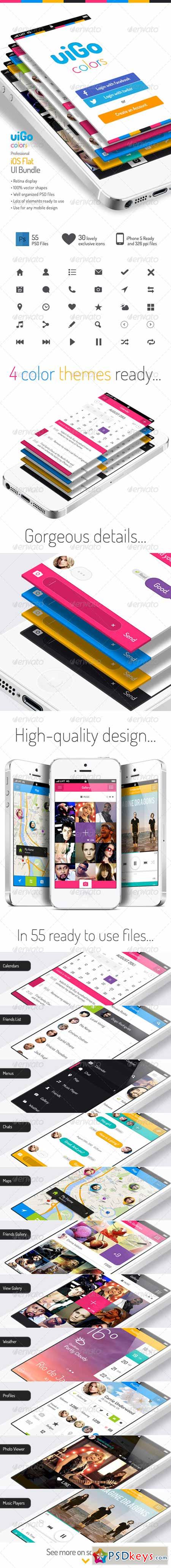 uiGo Colors  iOS Flat UI Bundle 5291876