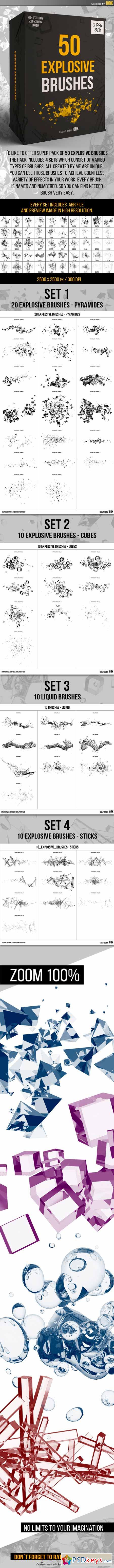 50 Explosion Brushes 11033246
