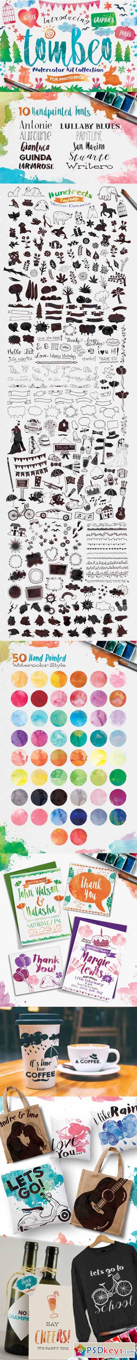 Tombeo Watercolor Kit Collection 288580