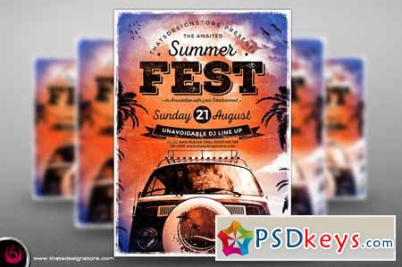 Summer Fest Flyer Poster Template V2 271060