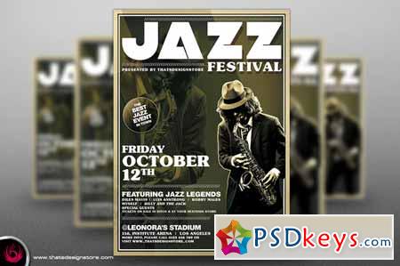 Jazz Festival Flyer Template V3 298759