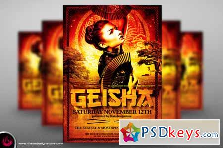 Geisha Party Flyer Template V3 282967