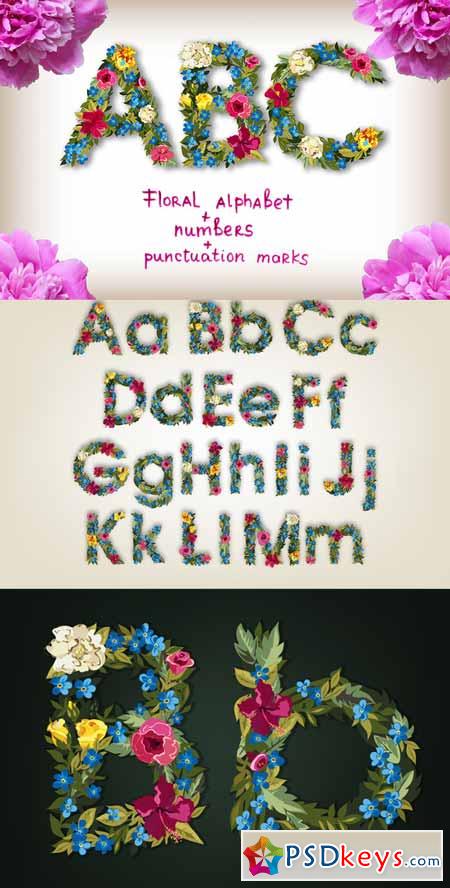 Very Floral Alphabet 299912