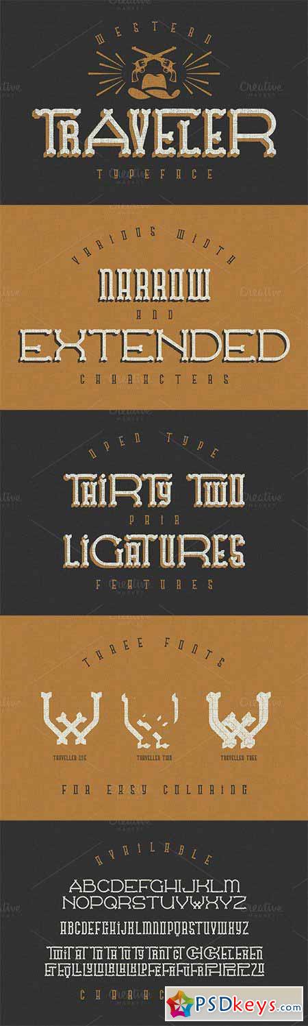 Traveller typeface 307929