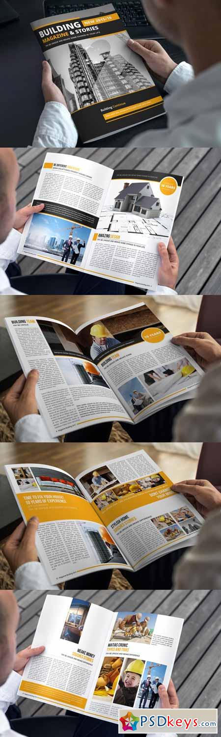 Building Magazine Template 308326