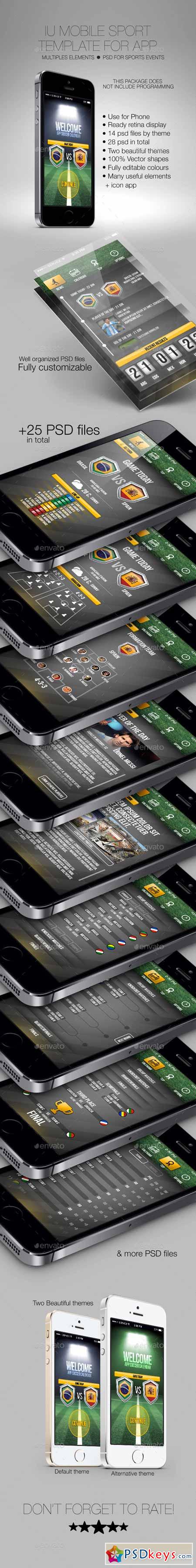 IU Mobile Sport Template for App 7119395