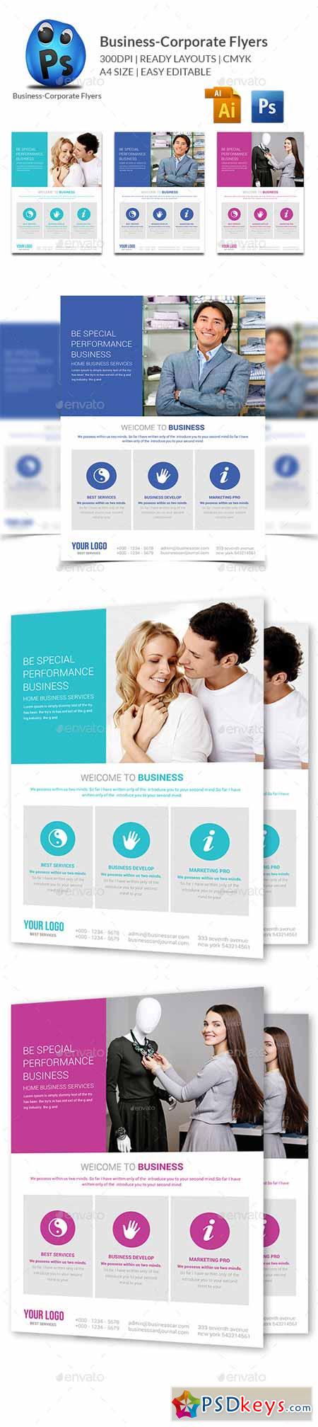 Corporate Business Flyer Template 11006476