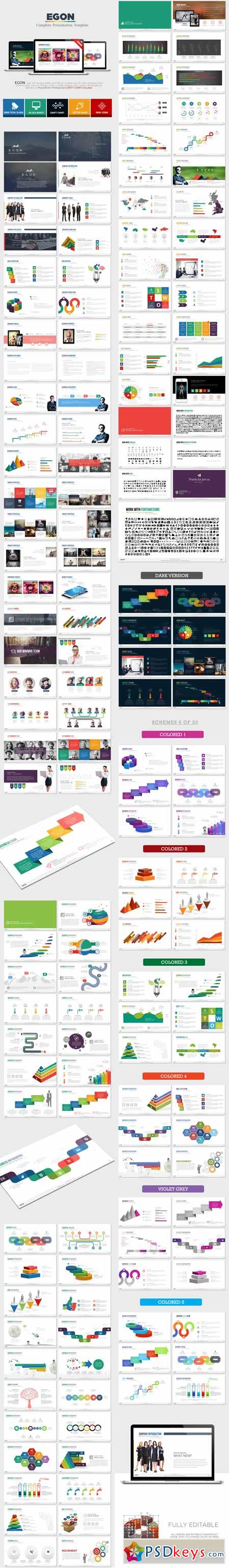 Egon - Complete Powerpoint Template 9804263