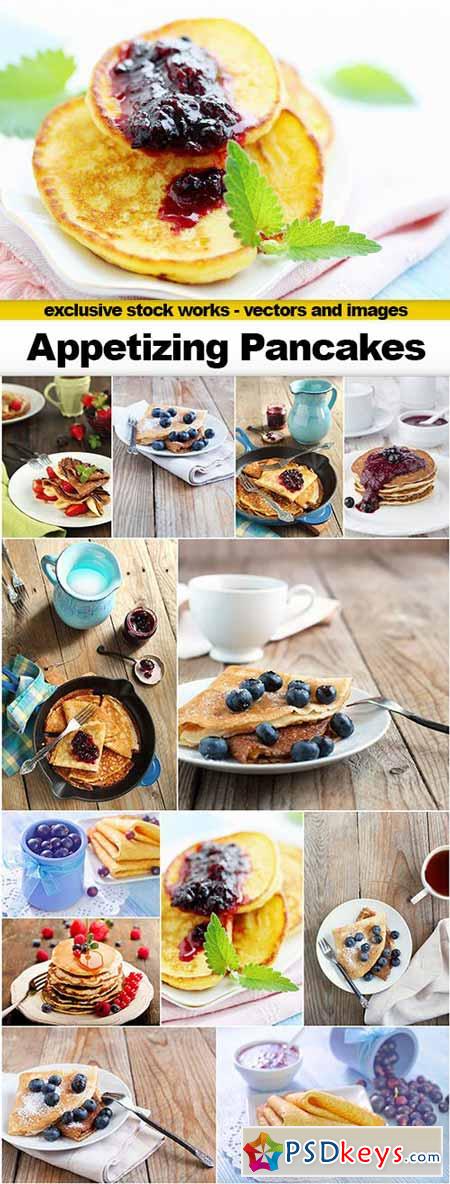 Appetizing Pancakes - 13x UHQ JPEG