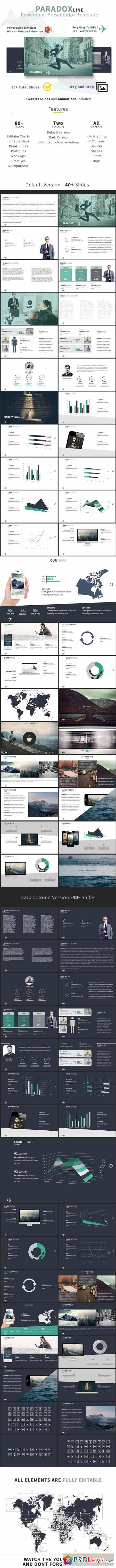 Paradox Line - Business Powerpoint Template 10821266