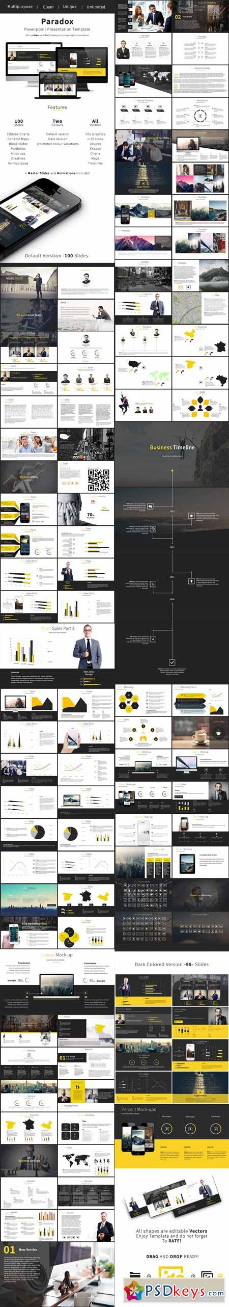 Paradox - Business Powerpoint Template 10667283