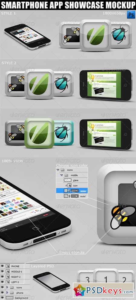 Smartphone App Showcase Mockup 2367679