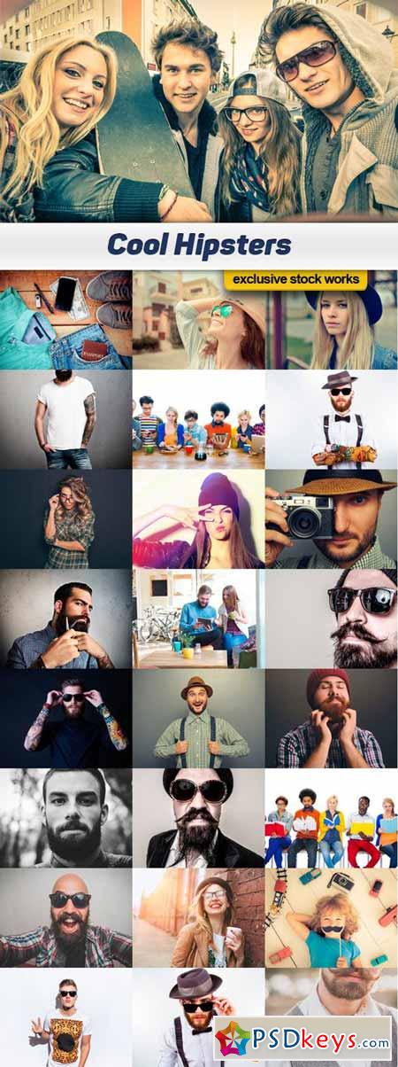 Cool Hipsters - 25x JPEG