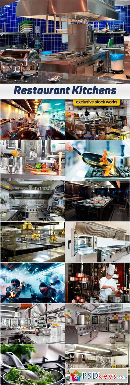 Restaurant Kitchens - 15x JPEGs