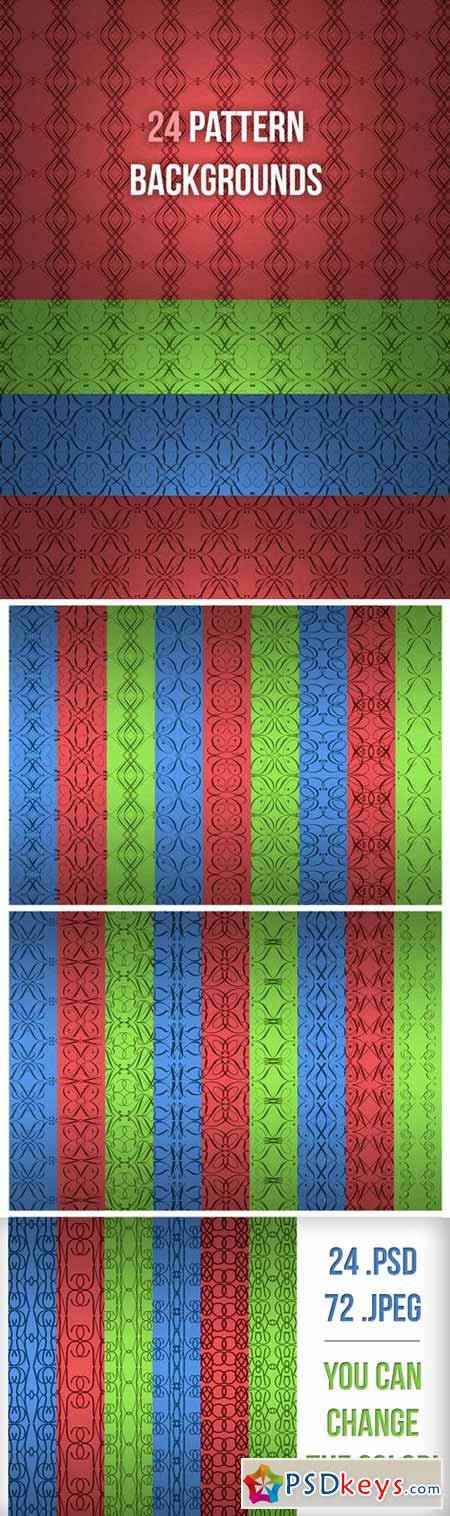 24 Pattern Backgrounds 1881