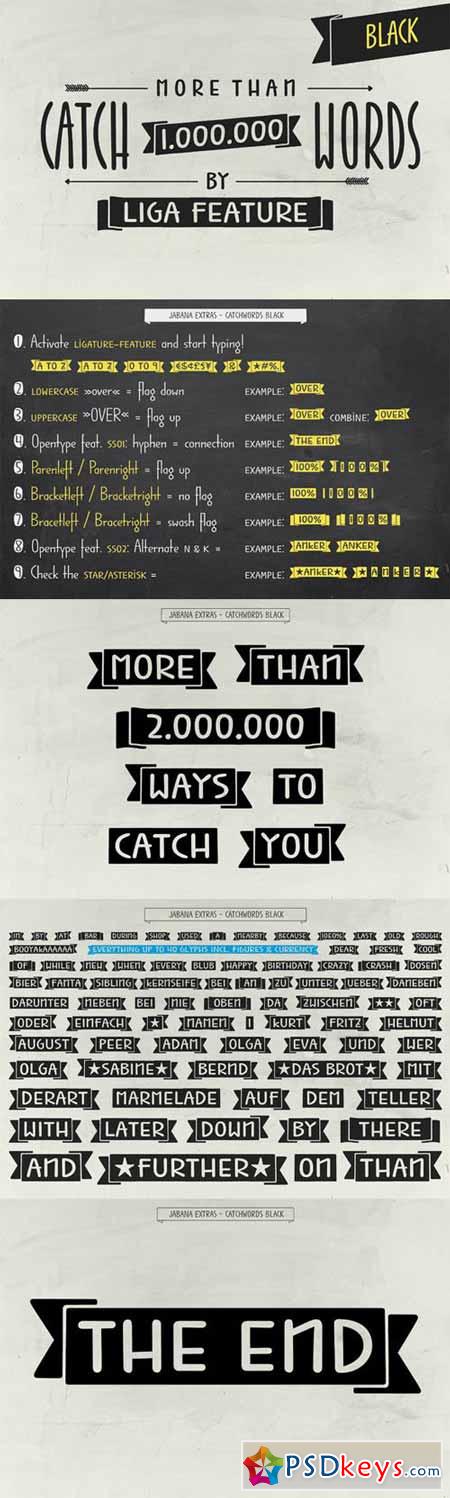 1.000.000 Catchwords Black - Jabana 234432